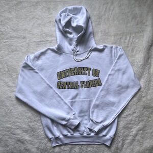 UCF Hoodie Men White University of Central Florida Graphic-Small